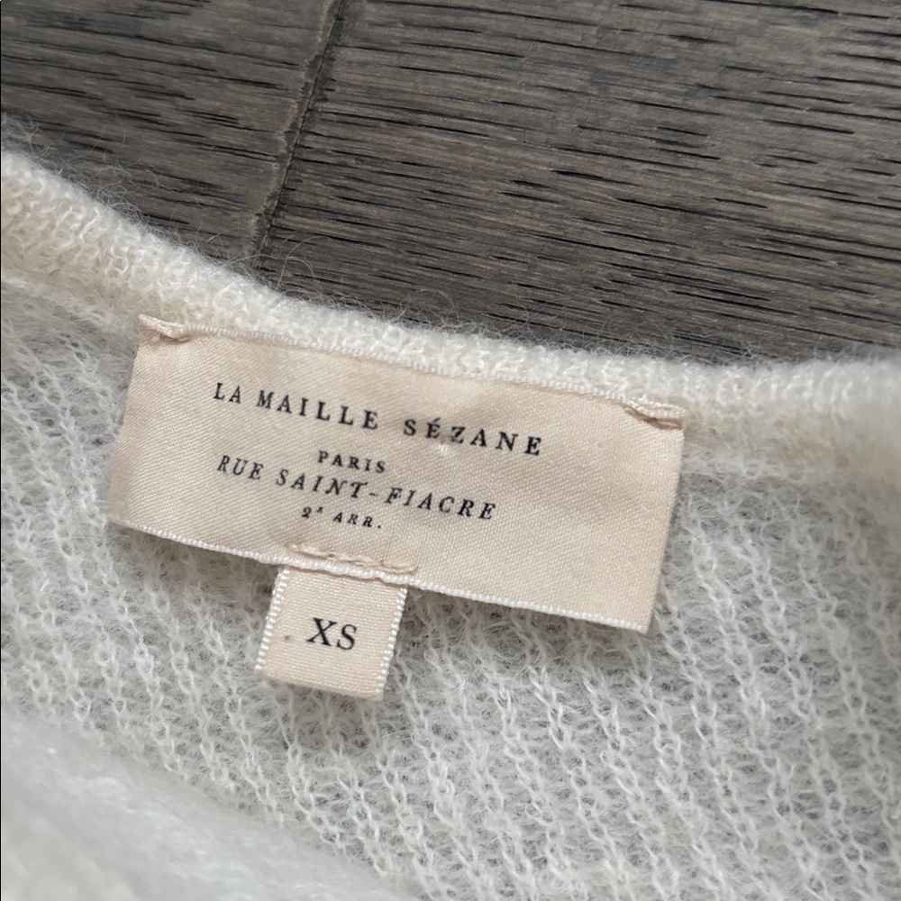 Sezane Cream Women's Cardigan - Picture 9 of 12